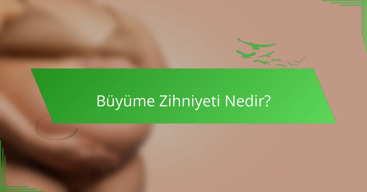 Büyüme Zihniyeti Nedir?