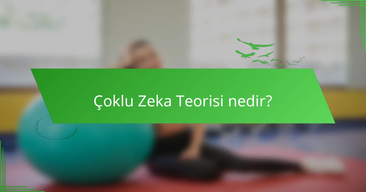 Çoklu Zeka Teorisi nedir?