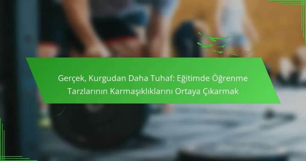 Gerçek, Kurgudan Daha Tuhaf: Eğitimde Öğrenme Tarzlarının Karmaşıklıklarını Ortaya Çıkarmak