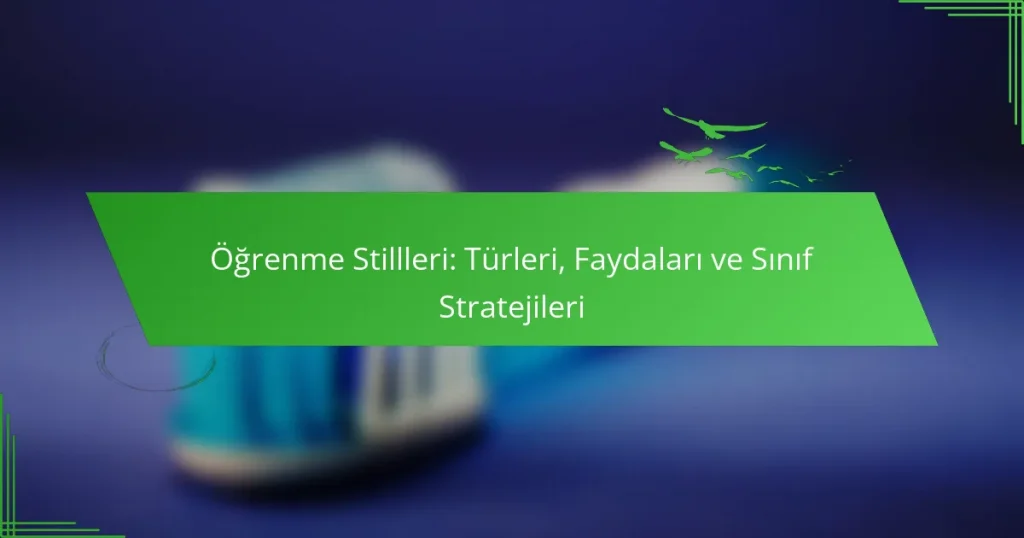 Öğrenme Stillleri: Türleri, Faydaları ve Sınıf Stratejileri