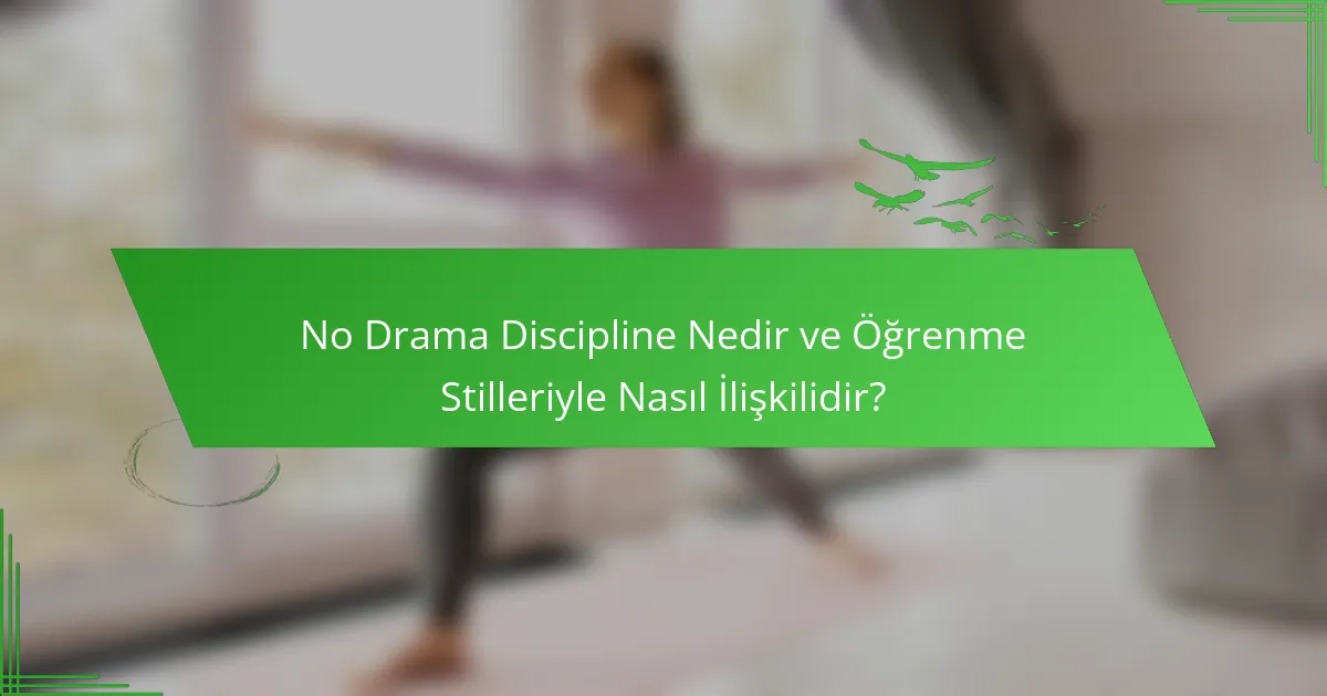 No Drama Discipline Nedir ve Öğrenme Stilleriyle Nasıl İlişkilidir?
